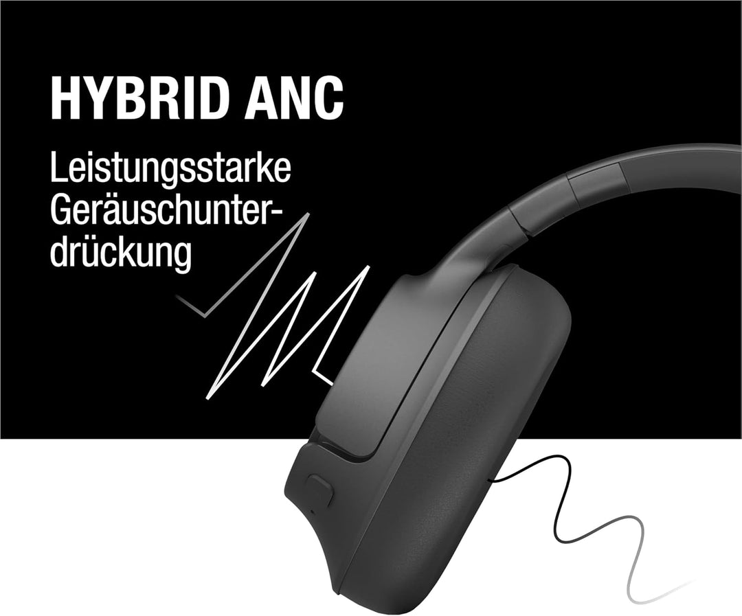 Fresh 'n Rebel Clam Fuse Bluetooth kopfhörer Over Ear mit Hybrid Active Noise Cancelling, mit ENC-Mi
