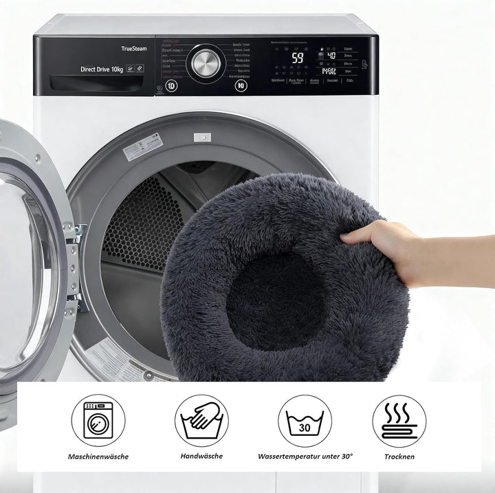 CALIYO Katzenbett Flauschig, Hundebett Kleine Hunde, Katzenkissen Hundekissen Waschbar, Trocknergeei