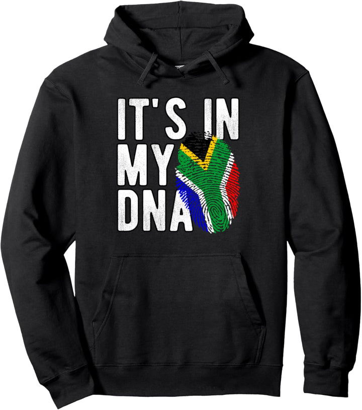 Funny it's in my DNA Südafrika Flagge Fingerabdruck Pullover Hoodie
