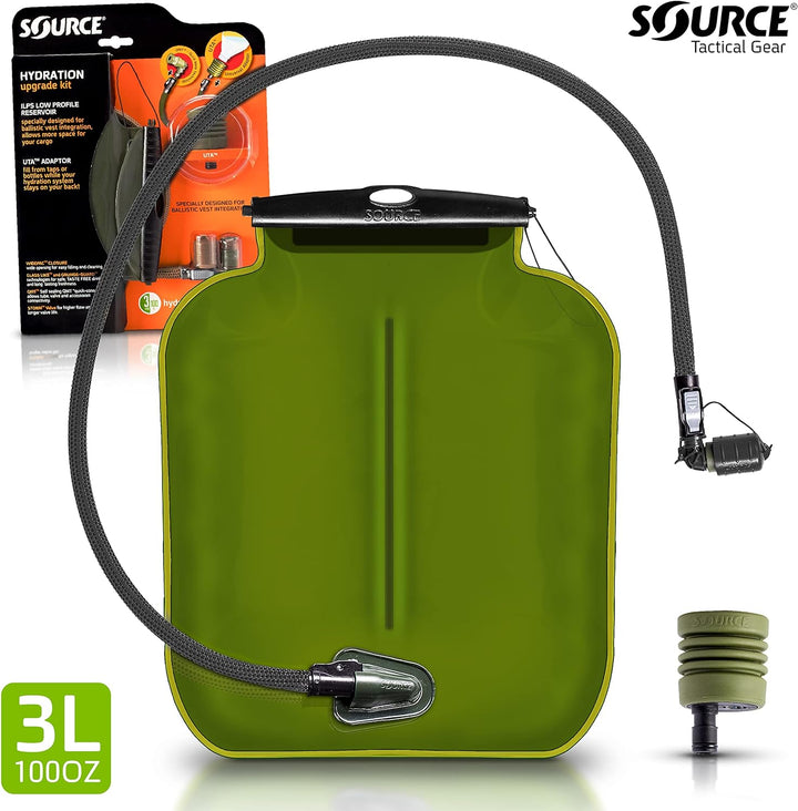 Source Herren Ilps Armor System W/Uta Trinkblase, Schwarz, Einheitsgrösse