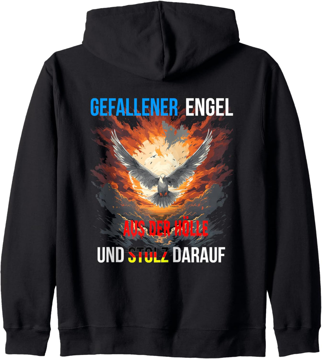 Gefallener Engel aus der Hölle und Stolz darauf Kapuzenjacke
