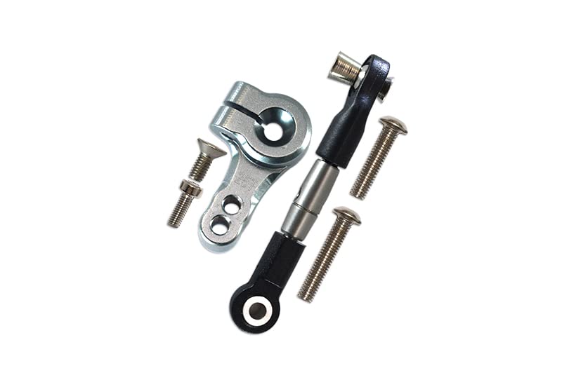 GPM for Traxxas Rustler 4X4 VXL (67076-4) Spring Steel Tie Rod + 25T Aluminum Servo Horn - 6Pc Set G