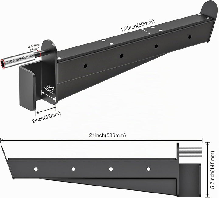 Kipika Sicherheits-Spotter-Arme für 5,1 x 5,1 cm und 7,6 x 7,6 cm Power-Racks mit 1,6 cm und 2,5 cm