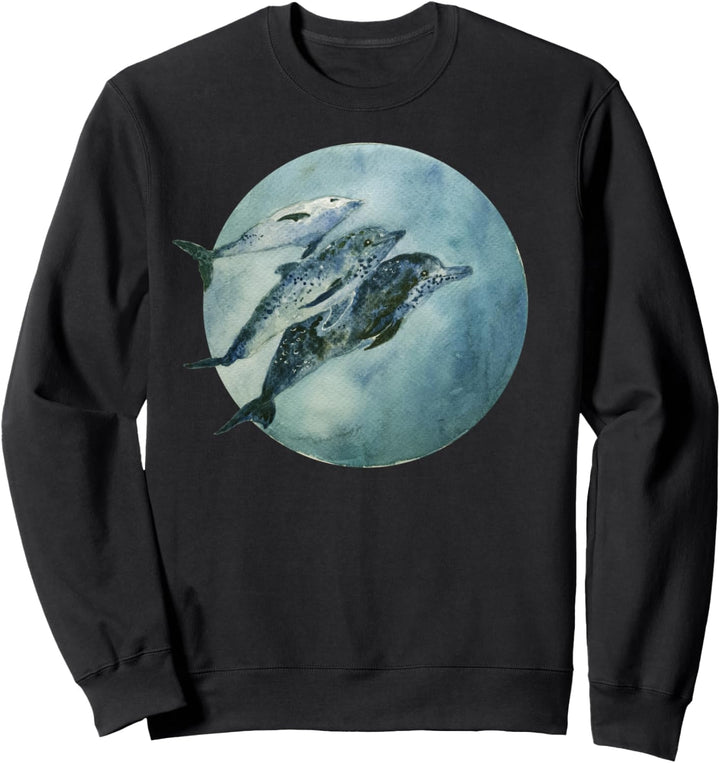 I Love Swimming With Dolphins Ocean Animals Love Costume Sweatshirt