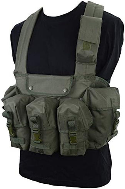 Mil-Tec Unisex 1610353000190000-brystrig Chest Rig, oliv, Einheitsgrösse EU