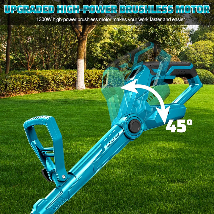 panthem Akku Rasentrimmer Rasenkantenschneider Freischneider für Makita 18V (ohne Akkus), 4 in 1 Unk