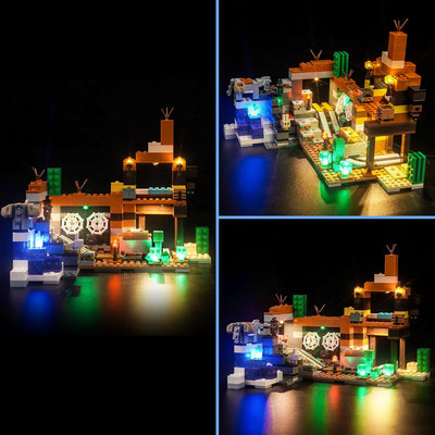 LocoLee Licht Kompatibel mit Lego Die Mine in den Badlands, Nur Lichter Set - Kein Modell, Licht Bel