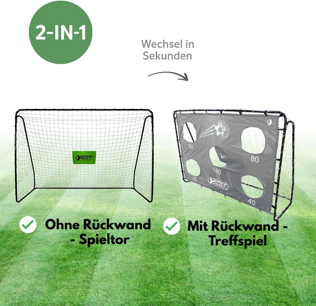 Best Sporting Fussballtor mit Torwand I Fussballtor Kinder mit verschiedenen Farbmotiven I Fussball