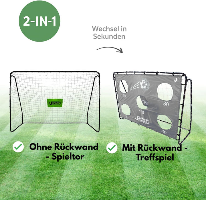 Best Sporting Fussballtor mit Torwand I Fussballtor Kinder mit verschiedenen Farbmotiven I Fussball
