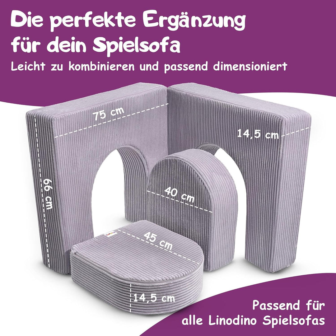 Linodino® Magisches Tor – Spielsofa Add-on mit Bögen aus Schaumstoff | Erweiterungs-Bauteil für krea
