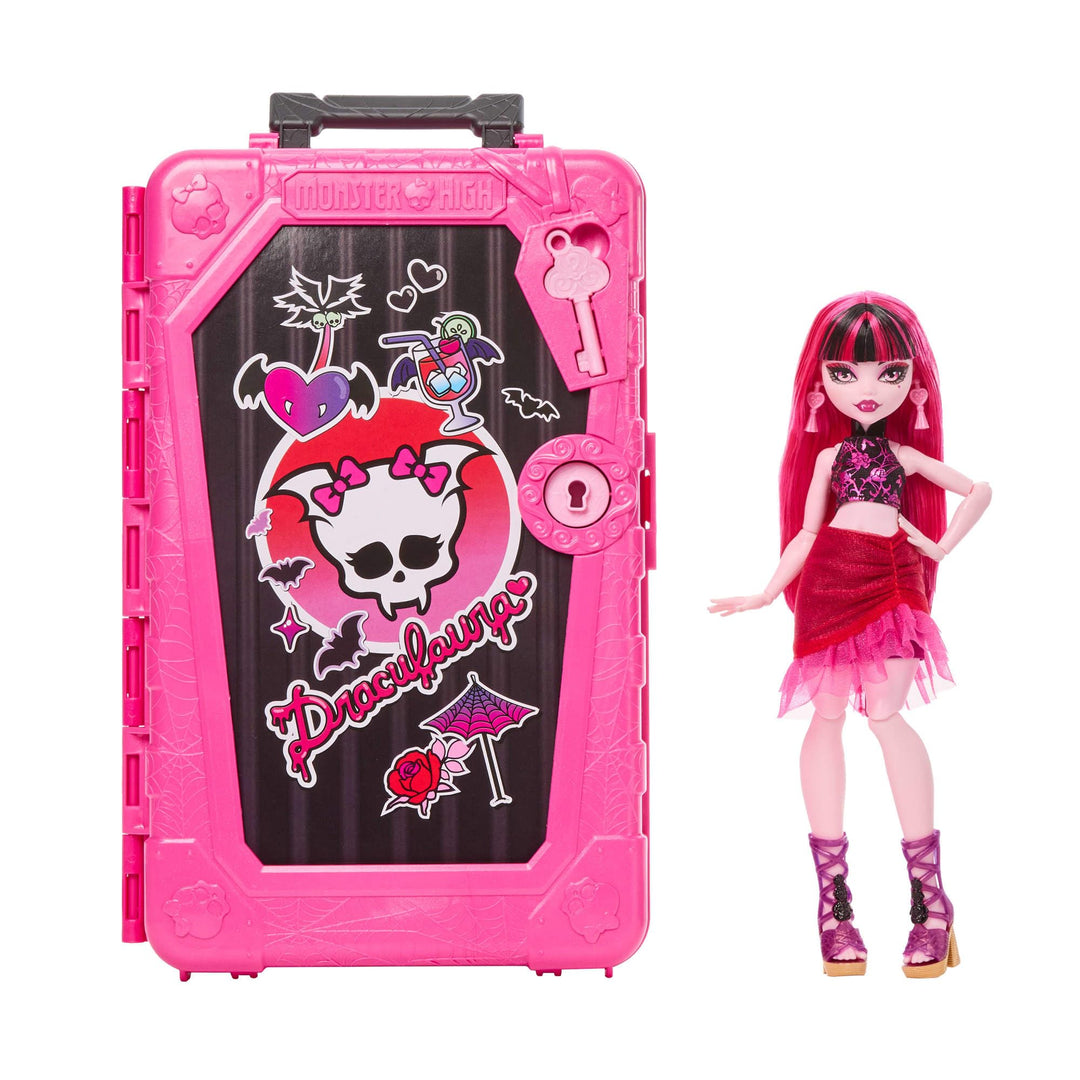 Monster High Skulltimate Secrets Draculaura-Puppe und Zubehörset, Destination: Gore-geous Oasis mit
