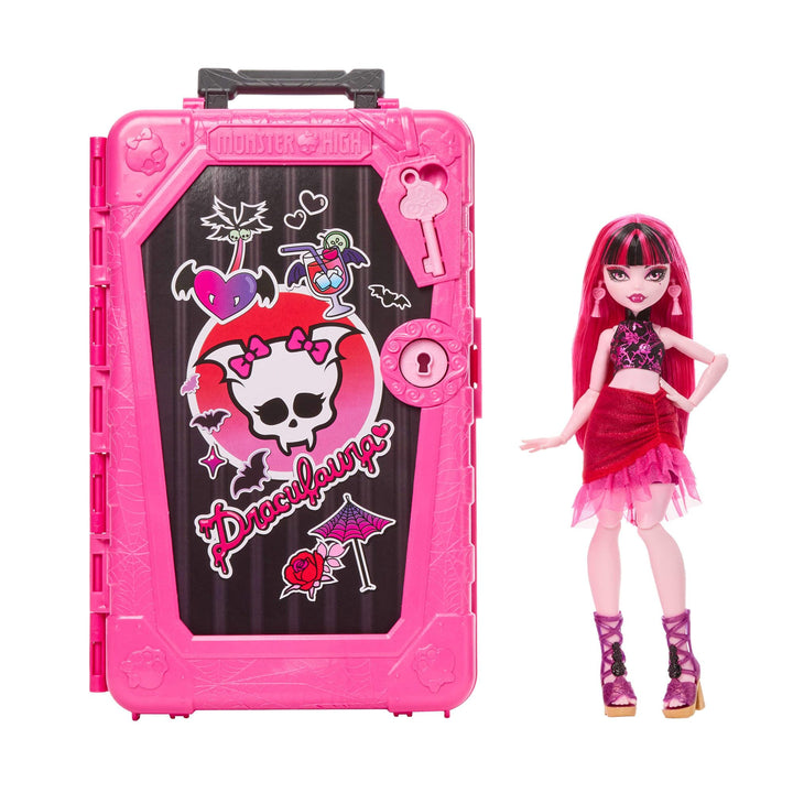 Monster High Skulltimate Secrets Draculaura-Puppe und Zubehörset, Destination: Gore-geous Oasis mit
