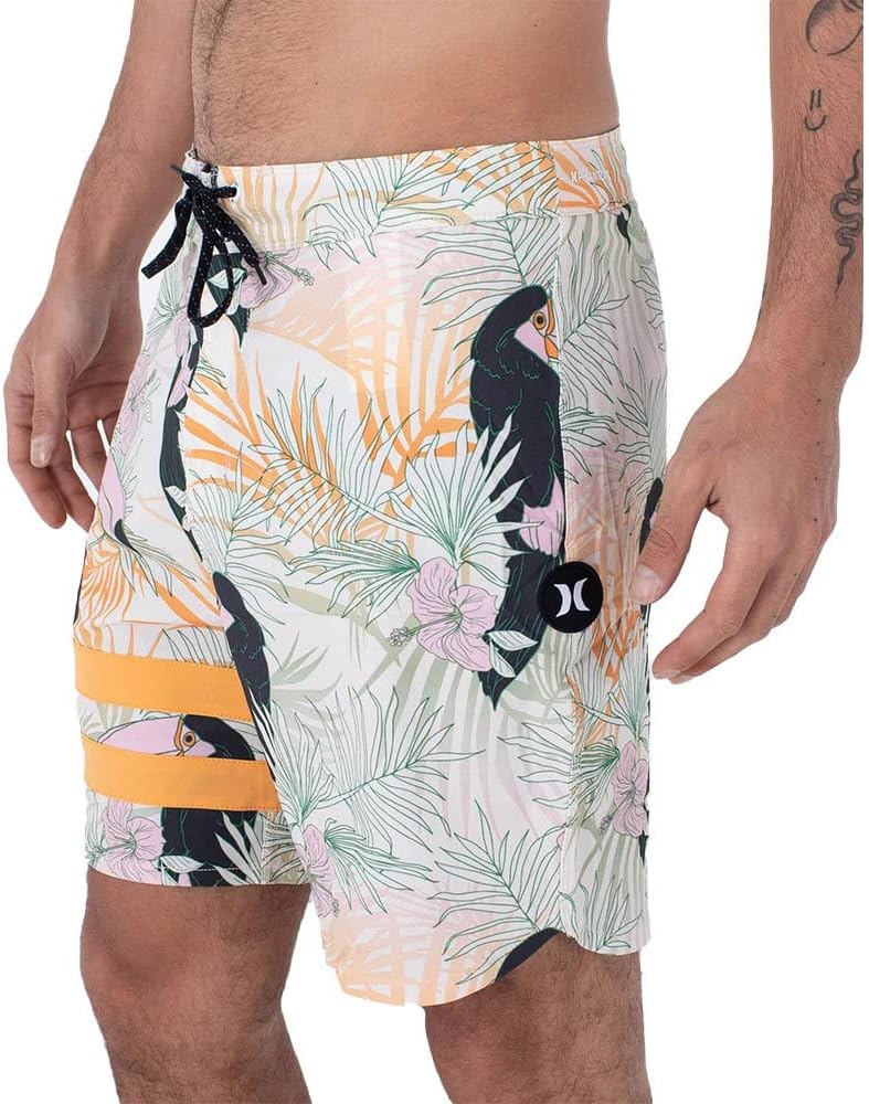 Hurley Herren Phantom-eco Block Party 18' Badeshorts für Herren 36 Barely Knochen, 36 Barely Knochen