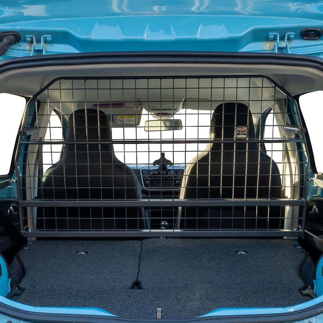 Travall Hundegitter für Volkswagen Up! (2011-2020) Fahrzeugspezifisches Hundegitter, Kofferraumschut