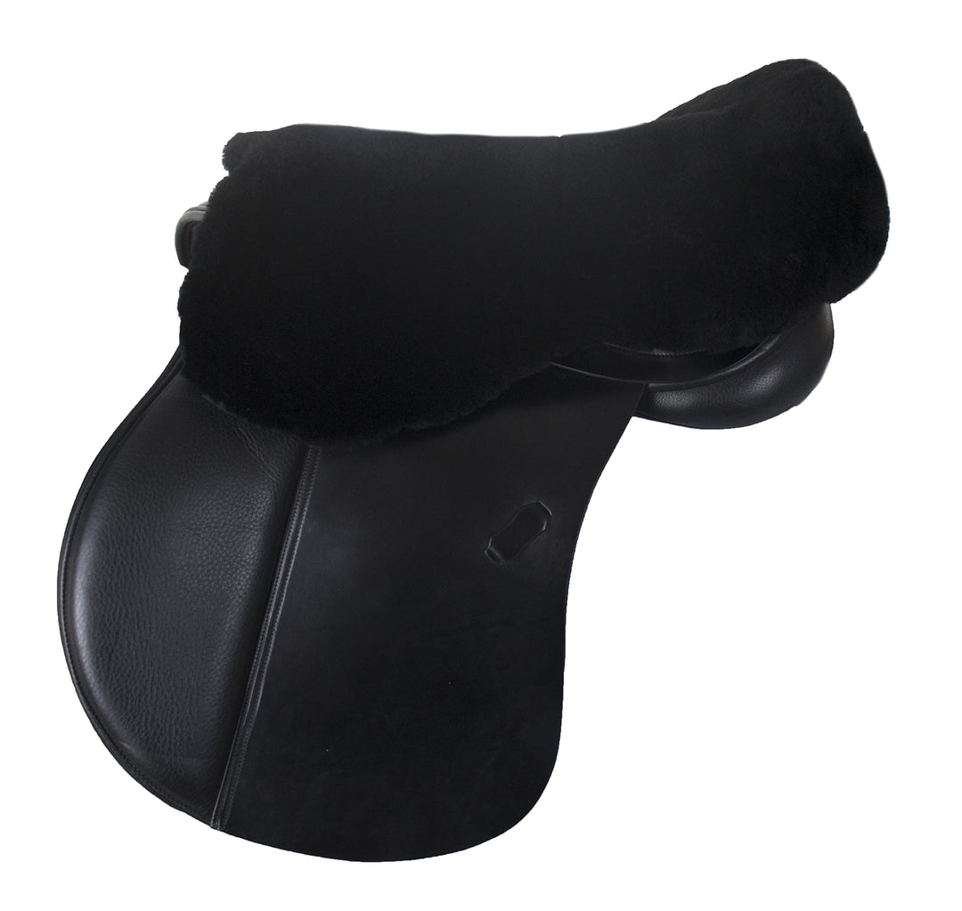 Engel Reitsport Lammfell Sattelsitzbezug englisch Farbe med. (Sabez 1) Schwarz M (45 cm Länge) (bis