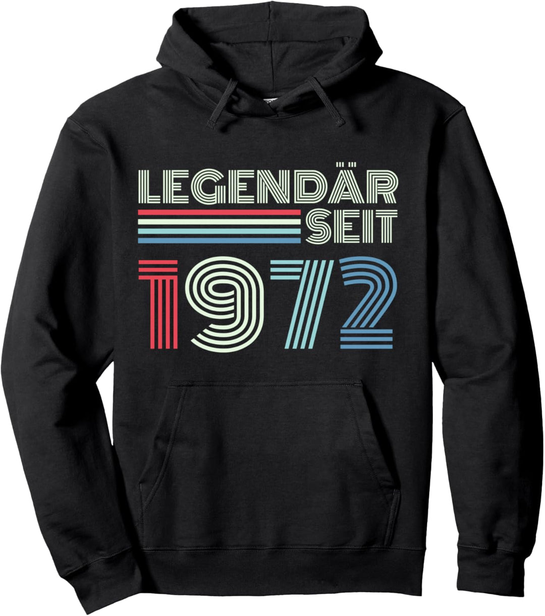 52. Geburtstag Mann Frau 52 Jahre 1972 Deko Lustig Geschenk Pullover Hoodie