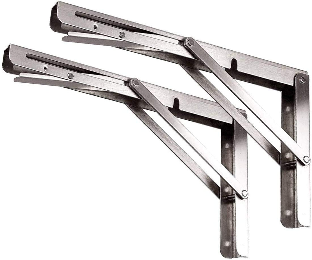 Toirxarn Klappkonsole 300mm Wand Klappkonsole Kapazität 150 kg 2 Stück - Rostfreier Stahl Schwerlast