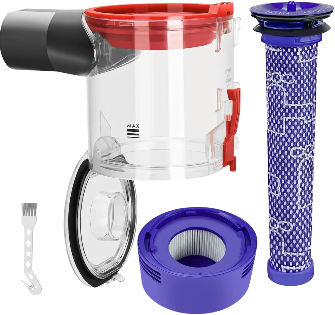 Staubbehälter Ersatz kompatibel mit Dyson V7 V8 SV10 SV11, verbesserter Auffangbehälter mit HEPA Fil