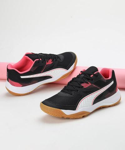 PUMA Unisex Solarflash Ii Hallenturnschuh 48 EU Puma Black Fire Orchid Puma White Gum, 48 EU Puma Bl