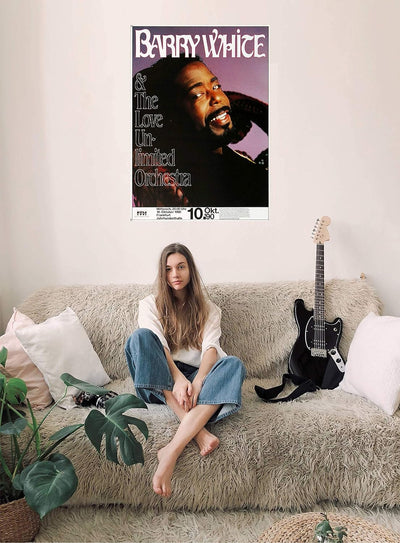 Barry White - The Man is Back, Frankfurt 1990 » Konzertplakat/Premium Poster | Live Konzert Veransta