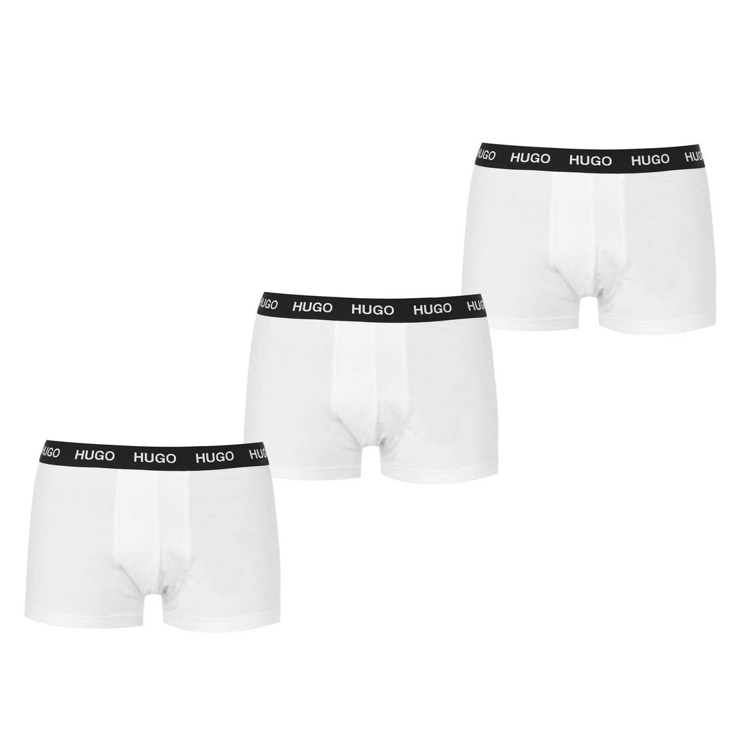 HUGO Herren Trunk Triplet Pack Dreier-Pack eng anliegende Boxershorts aus Stretch-Baumwolle mit kurz