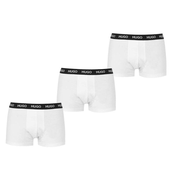 HUGO Herren Trunk Triplet Pack Dreier-Pack eng anliegende Boxershorts aus Stretch-Baumwolle mit kurz