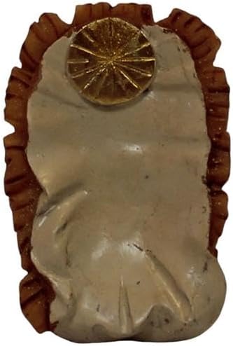 ZICOM Krippenfiguren Miniaturfiguren Jesuskind im Barren 2-teilig 4,5cm handbemalt Polyresin, Modell