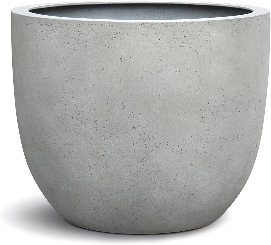 ESCHBACH® Pflanzkübel Egg Pot 40 Beton Hell Grau Rund * 36 x 36 x 31 cm * 10 Jahre Garantie 36x36x31