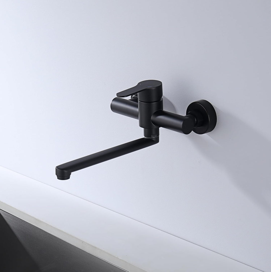 Decaura Wand Küche Wasserhahn, Küchenarmatur Wandmontage Mischbatterien Armatur, Wandarmatur Spültis