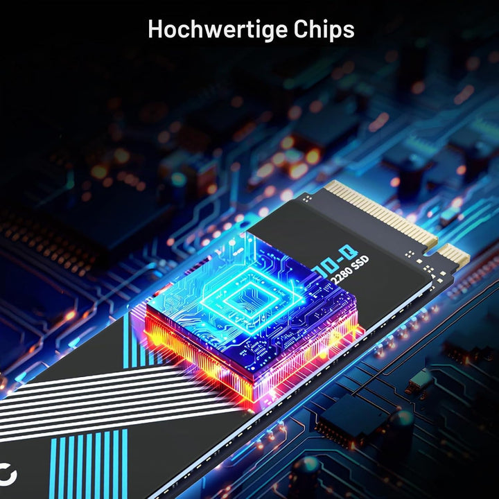 Netac NV7000-Q 1TB PCIe 4.0 Nvme SSD 1TB Internes Solid-State-Laufwerk bis zu 7100MB/s für PC Gamer