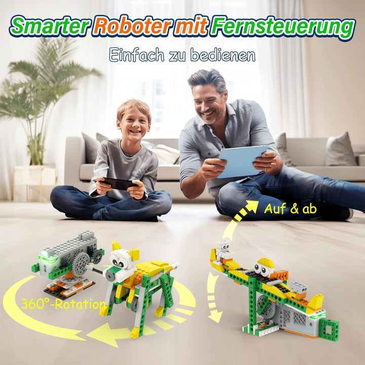 Robot Q, 20-in-1 Programmierbarer Spielzeug für Kinder, STEM Spielzeug zum Programmieren und Lernen