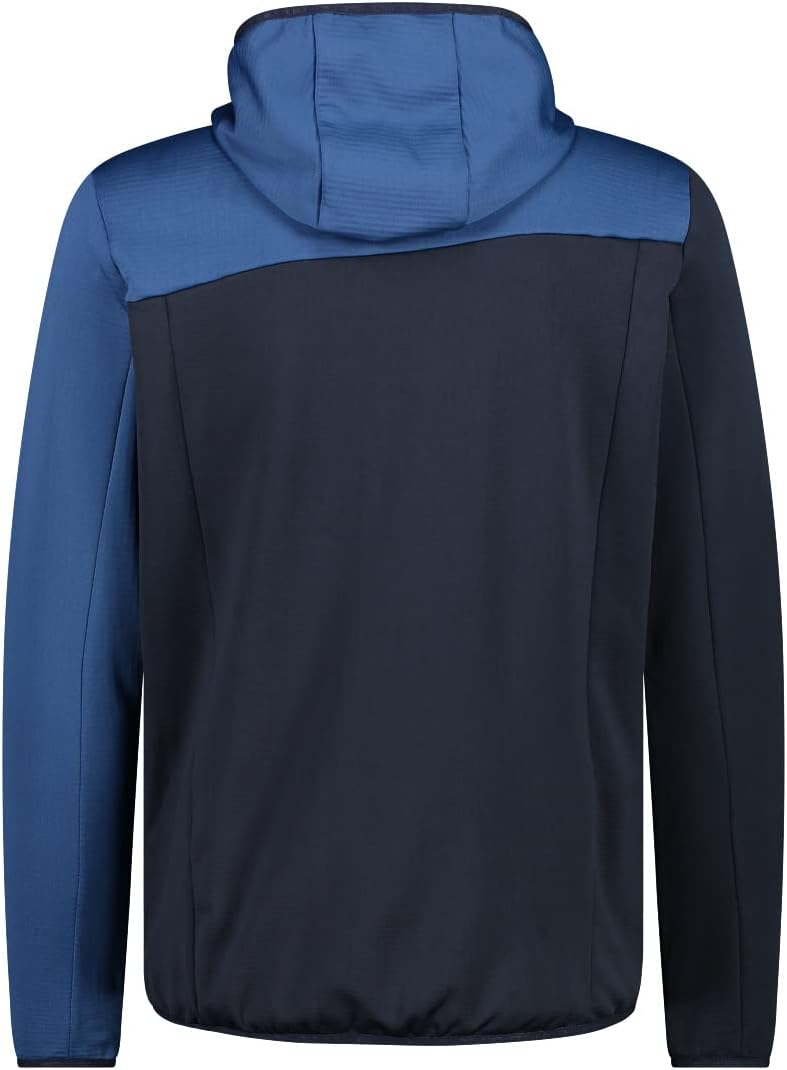 CMP Herren Hoodie Jacke Fleecejacke Fleecepullover, black blue