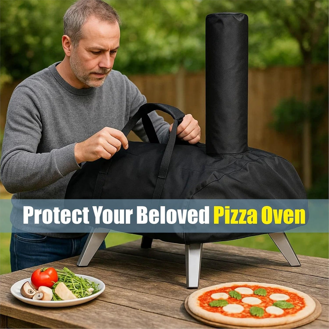 Pizzaofen Abdeckung für Ooni karu 12, 420D Wasserdicht Pizzaofen Tragetasche Oxford-Stoff Pizzaofen