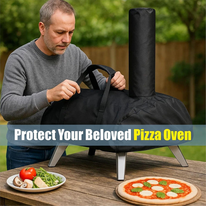 Pizzaofen Abdeckung für Ooni karu 12, 420D Wasserdicht Pizzaofen Tragetasche Oxford-Stoff Pizzaofen