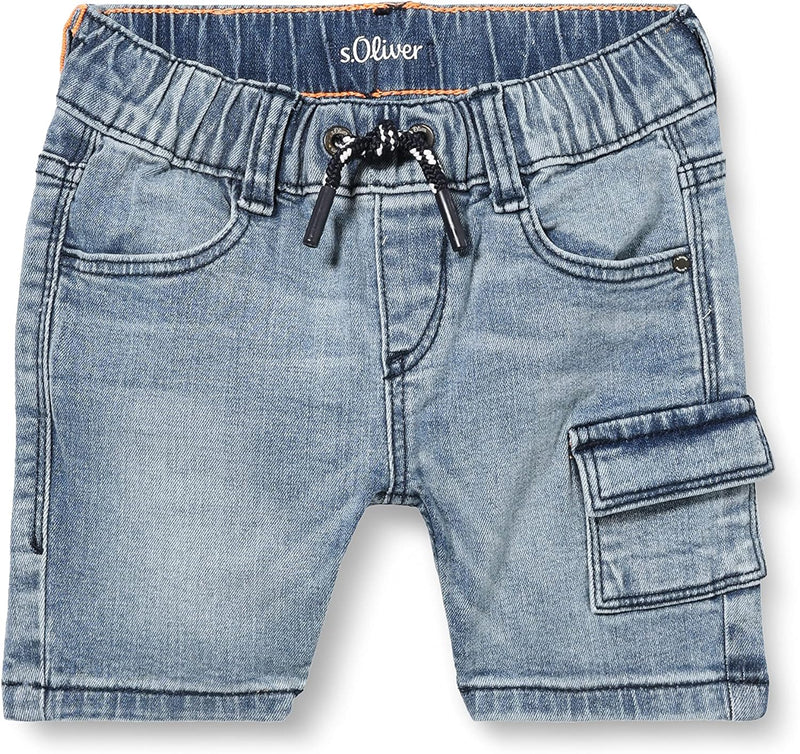 s.Oliver Jungen Jeans Short, Joggstyle 98 Slim Blau, 98 Slim Blau