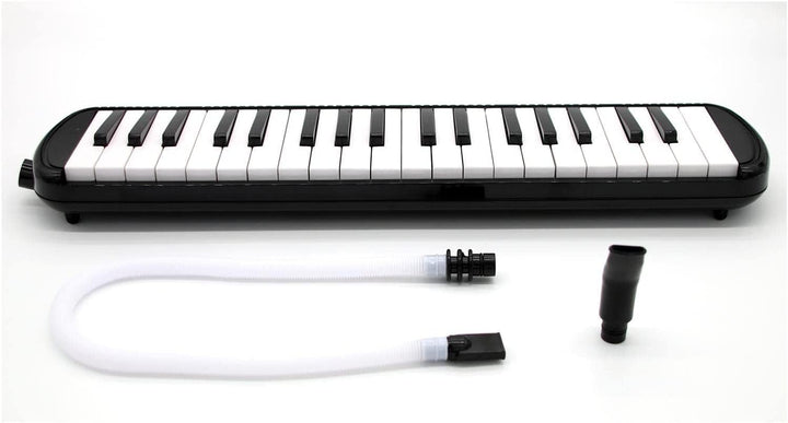 TMD-137A Melodica - 37 Tasten - mit Mundstück, Mundschlauch, Koffer, Grifftabelle und Notenbeispiele