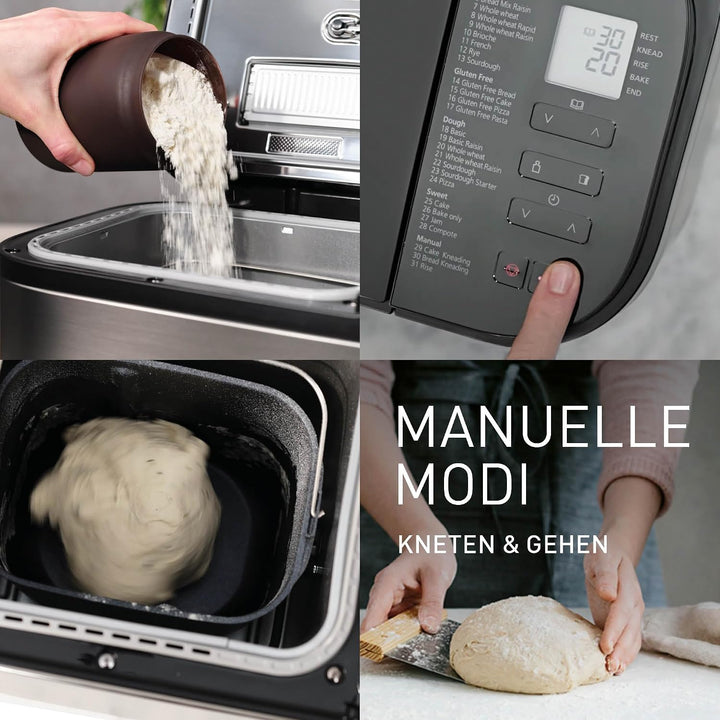 Panasonic SD-YR2550 Brotbackautomat (31 Programme, 13 Automatikprogramme, glutenfrei backen, Hefe-Ve
