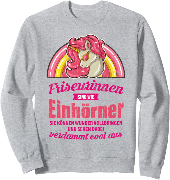 Lustiges Friseurin Geschenk Sprüche Frisöse Frisörin Sweatshirt