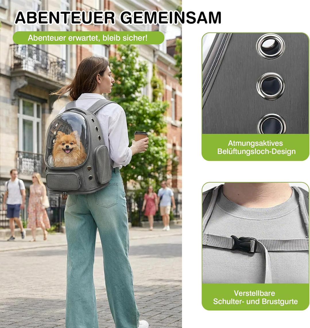 ALLSOPETS Katzenrucksack Träger Innovativer Reisender Bubble Rucksack Tragbar Haustierträger für Kat