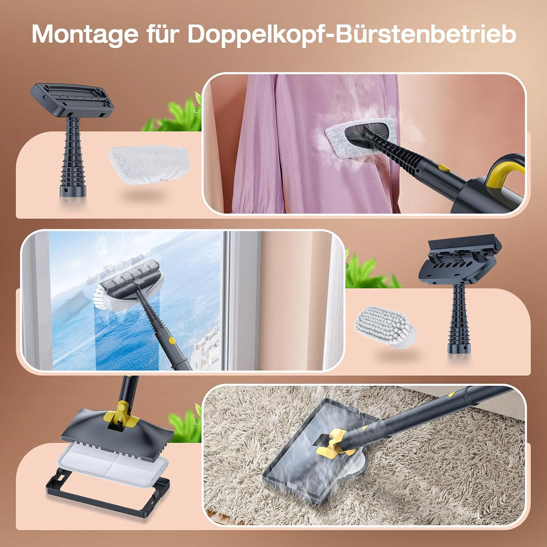 Dampfreiniger mit abnehmbarem Handdampfreiniger Gray 1, Gray 1