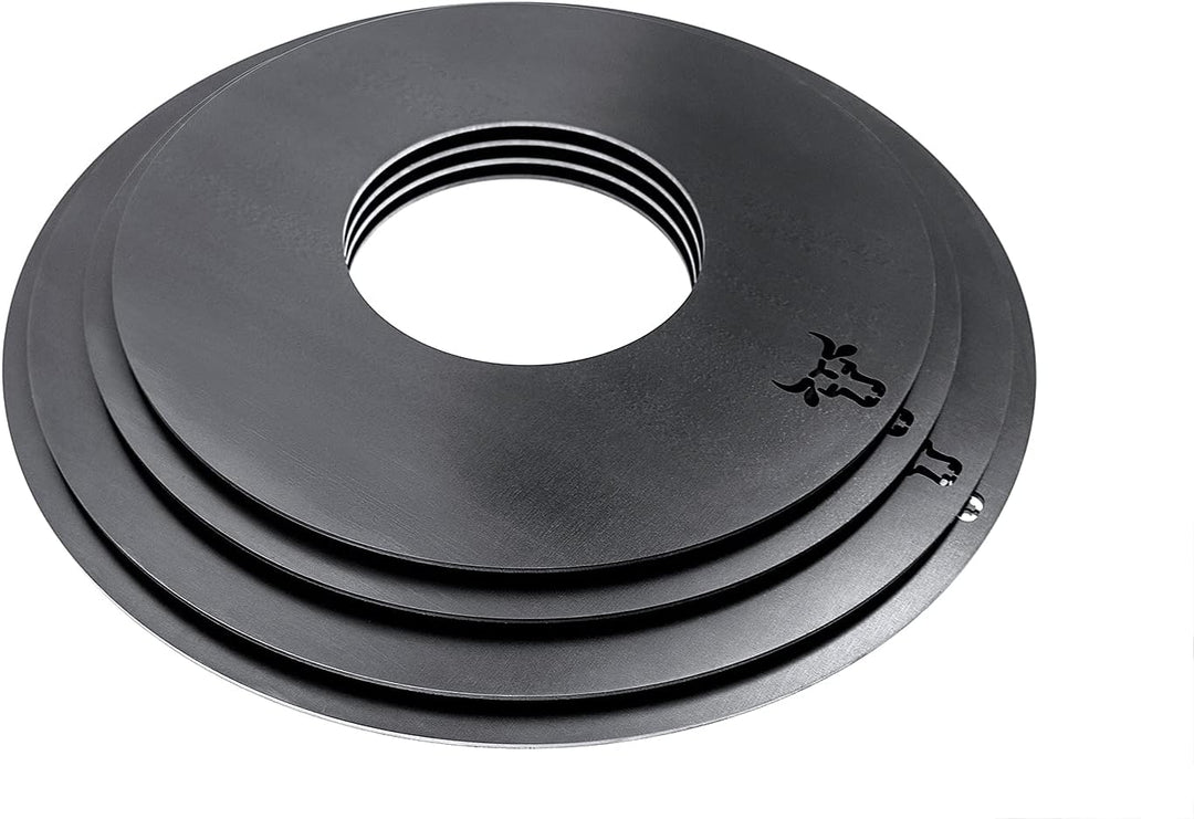 tuning-art GR01 Grillring | Grillplatte | Feuerplatte | Plancha | BBQ-Platte - für Weber, Grösse:60e