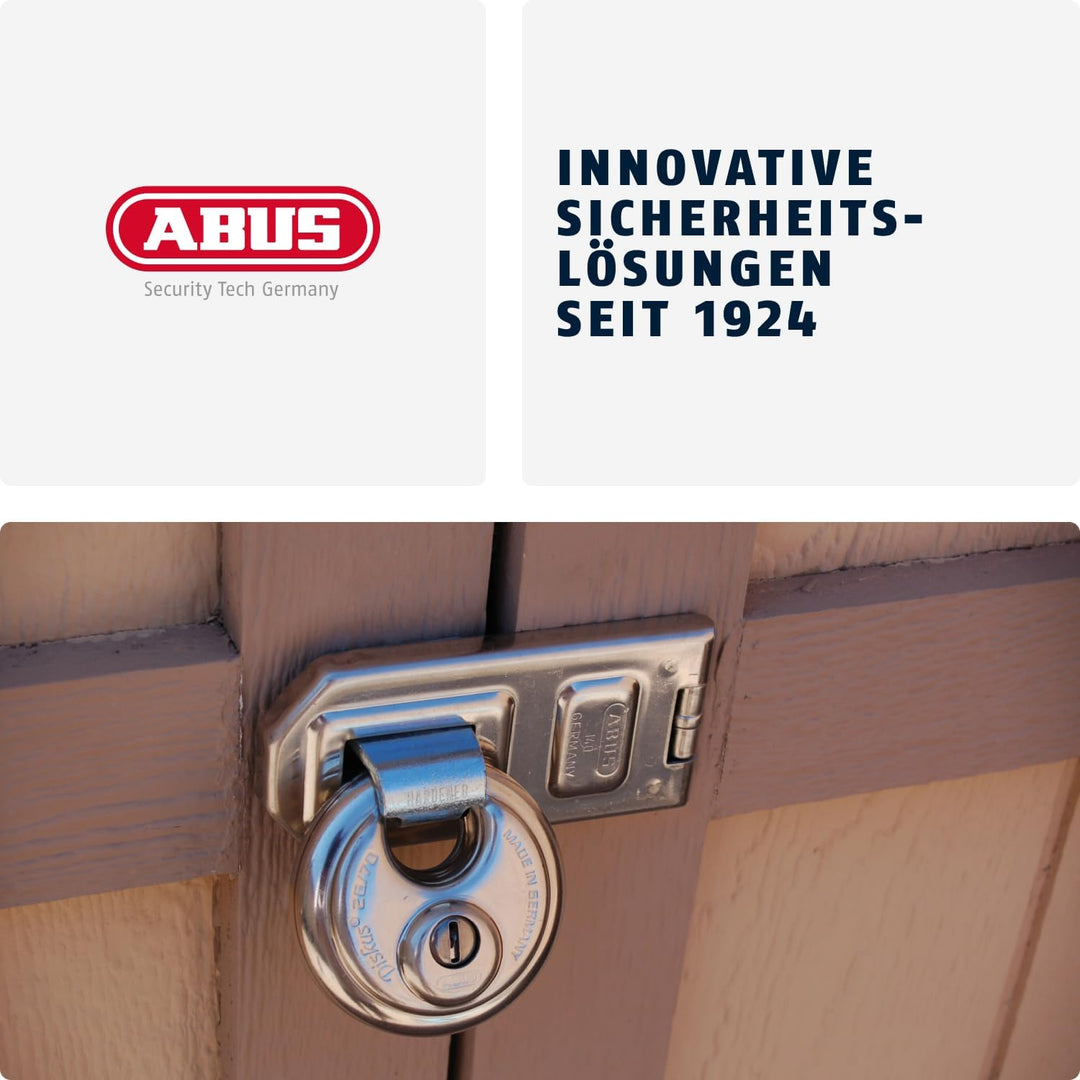 ABUS Diskus Vorhängeschloss 23/60 - wetterfest für den Garten - mit Diskus-Schweisstechnologie für b