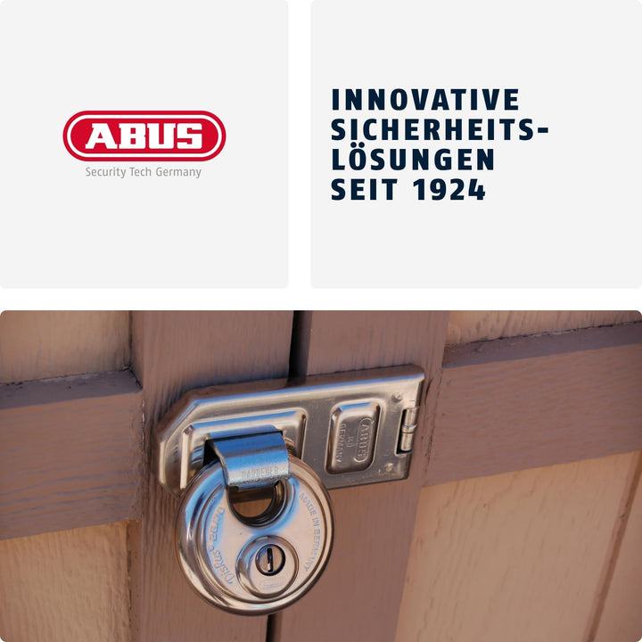 ABUS Diskus Vorhängeschloss 23/60 - wetterfest für den Garten - mit Diskus-Schweisstechnologie für b