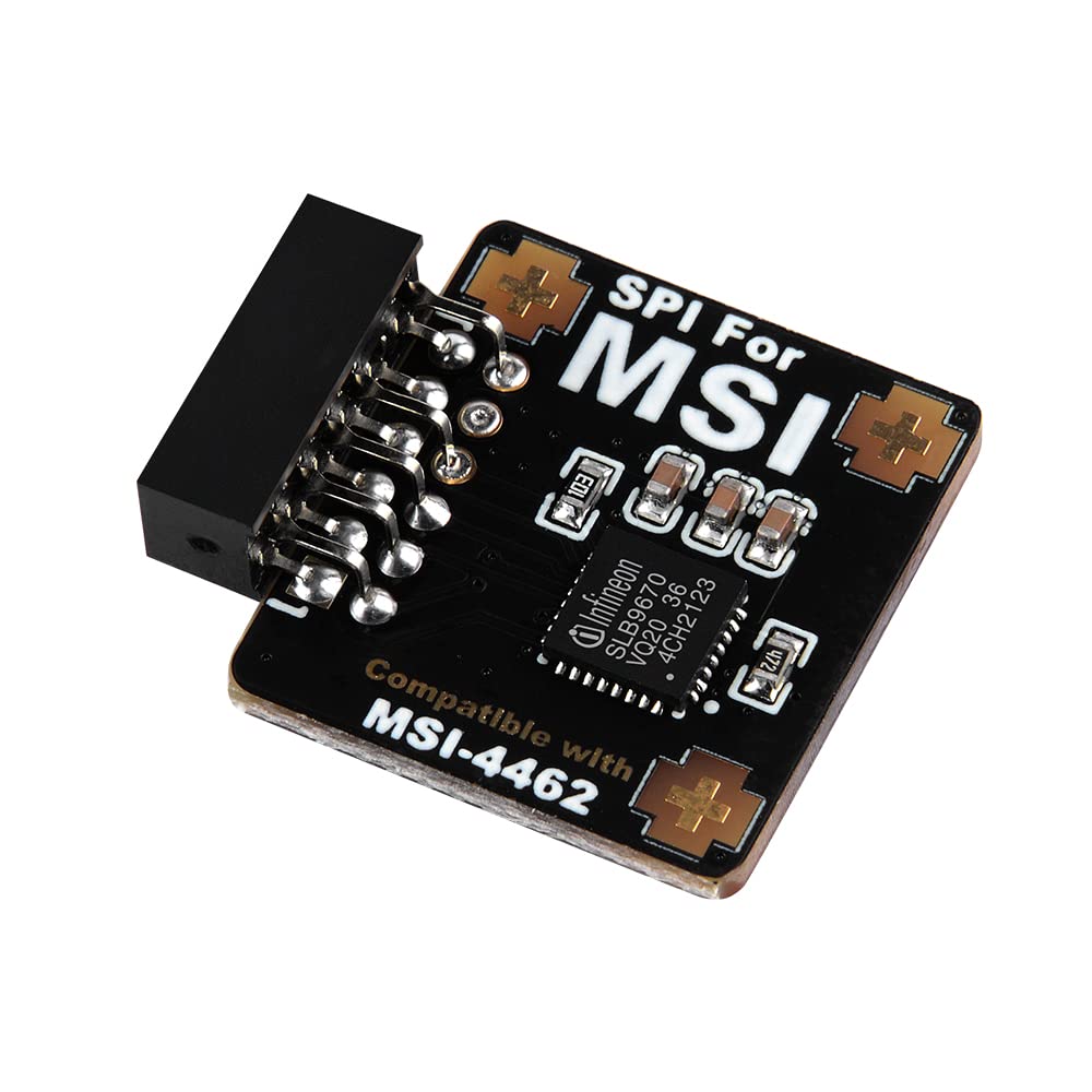NewHail TPM2.0 Modul TPM SPI 12Pin Modul mit infineon SLB 9670 für MSI Motherboard kompatibel mit TP