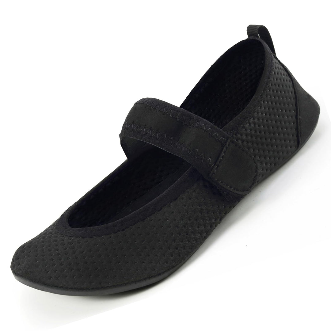 Acfoda Unisex Erwachsene Barfussschuhe mit Klettverschluss Gr.36-47 36/37 EU Neu Schwarz, 36/37 EU N