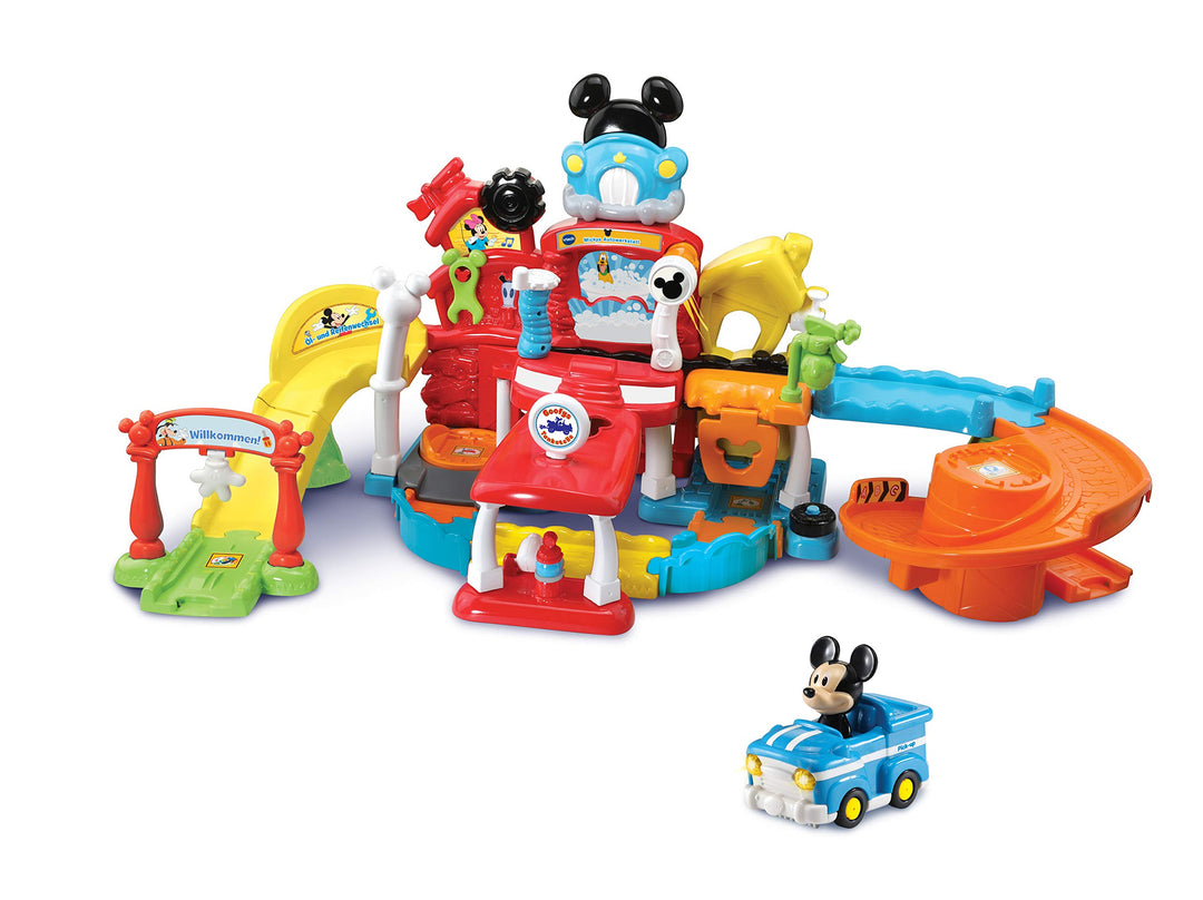 Vtech TUT TUT Baby Flitzer Mickys Autowerkstatt – Bunte Autowerkstatt auf Zwei Etagen mit Originalst