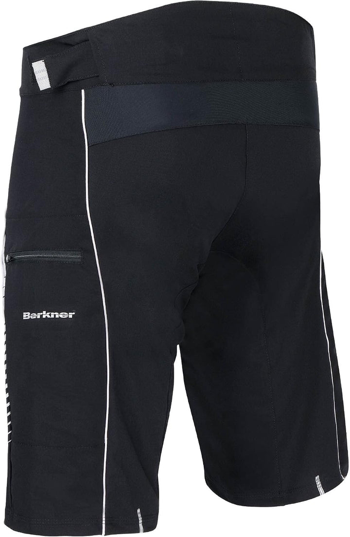 Berkner Olaf E-Bike-Shorts, Radshorts mit Gelpolster, Fahrradhose mit Silberionen 4XL Schwarz, 4XL S