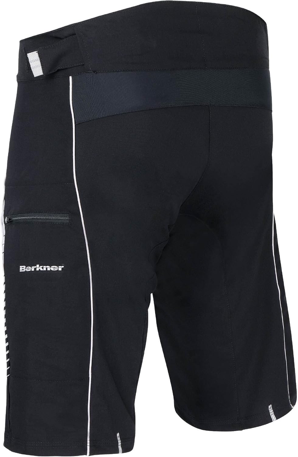Berkner Olaf E-Bike-Shorts, Radshorts mit Gelpolster, Fahrradhose mit Silberionen XXL Schwarz, XXL S