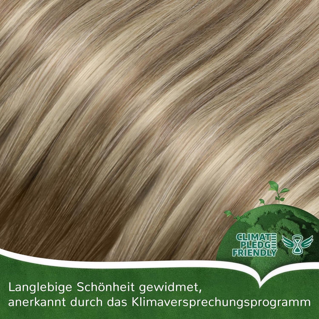 Easyouth Echthaar Extensions Nanoring Balayage Braun Extension Echthaar Nano Dunkelbraun Ombre Aschb
