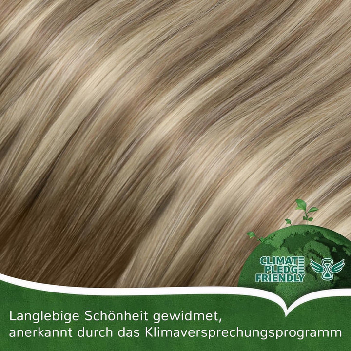 Easyouth Echthaar Extensions Nanoring Balayage Braun Extension Echthaar Nano Dunkelbraun Ombre Aschb